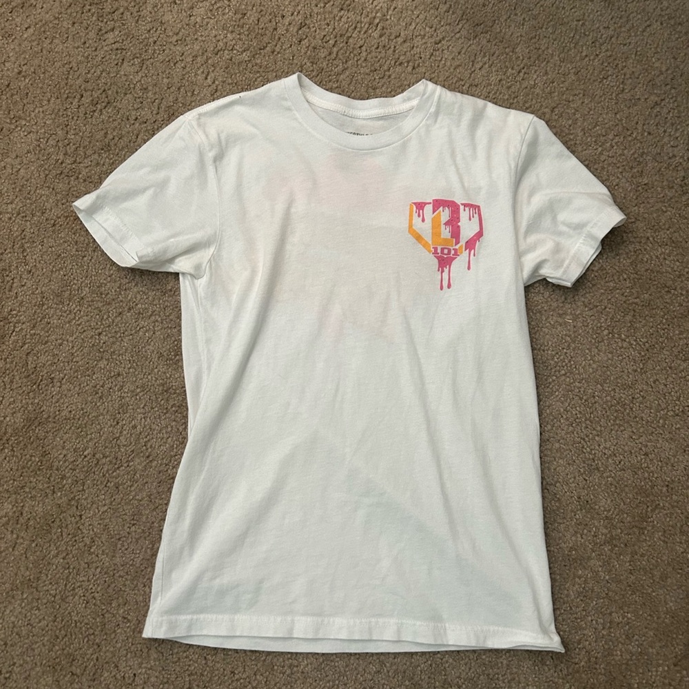White baseball lifestyle T-shirt